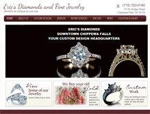Tablet Screenshot of ericsdiamonds.com